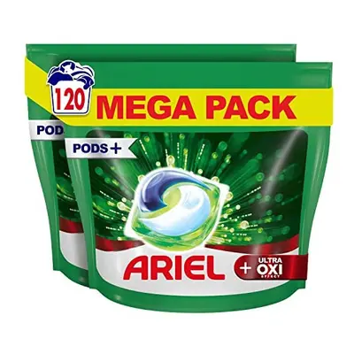 Ariel All-in-1 PODS Washing Liquid Laundry Detergent Tablets/Capsules, Washes (60 x 2) with OXI 