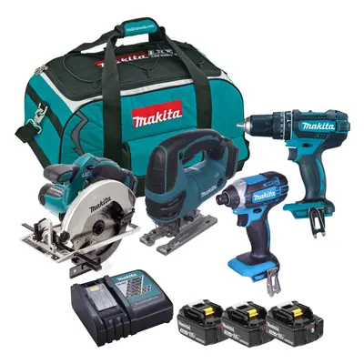 Makita DLX4137X1 18v Piece LXT Drill Saw Kit Lithium Ion Li-Ion - x 3.0AH