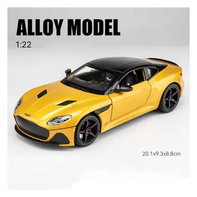 (gold, 1/22-20.1x9.3x8.8cm) 1/22 Scale Aston Martin Dbs Diecast Car Model Toy, Pull Back Toy Veh