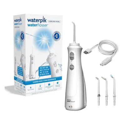 Waterpik Cordless Pearl Water Flosser, Electric Dental Flosser, Rechargeable Dental Plaque Remov