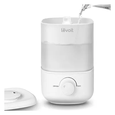 Top Fill Humidifier for Bedroom, 2.5L Tank for Large Room, Easy to Fill & Clean, 26dB Quiet Cool