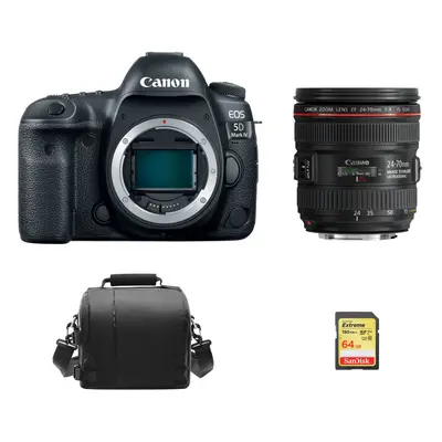 CANON EOS 5D IV KIT EF 24-70mm F4L IS USM + 64GB SD card + camera Bag