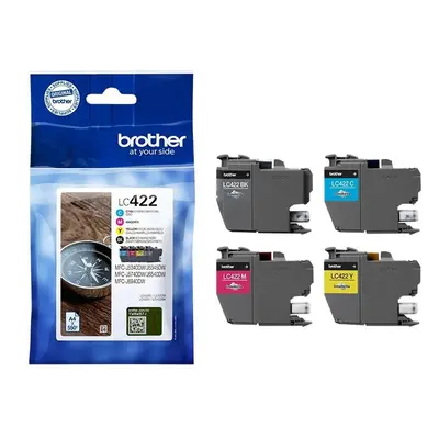 Brother LC422 Multipack - 4-pack - black, yellow, cyan, magenta - original - ink cartridge - for