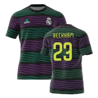 (L) Real Madrid Pre-Match Jersey (BECKHAM 23)