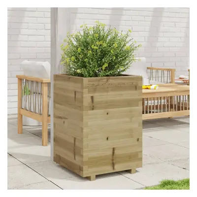 vidaXL Garden Planter 50x50x72.5 cm Impregnated Wood Pine