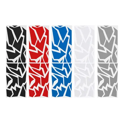 (White) 60cmx200cm Universal Auto Car Side Body Stickers Decals Vinyl Graphic Decor