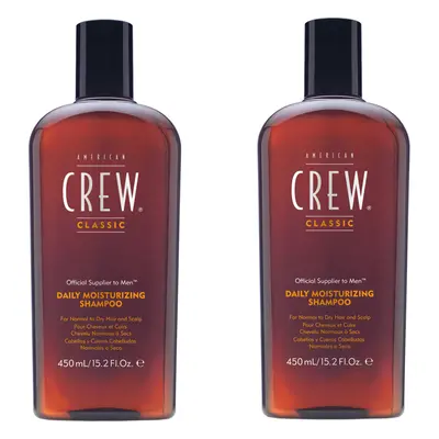 American Crew Daily Moisturising Shampoo 450ml x2