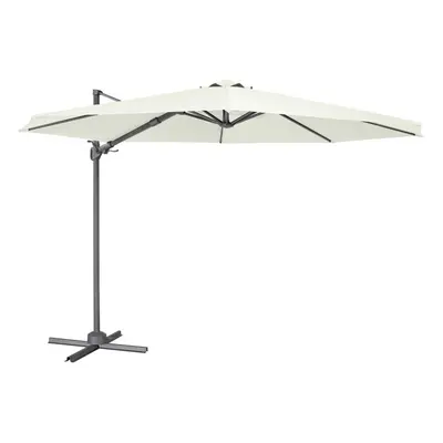 Ã3m Garden/Patio Cantilever Parasol/Umbrella, Rotation, Tilt and Cover, Cream - DG268