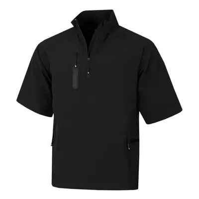 (XL, Black) Proquip Mens Pro Tech Short Sleeve Thermal Water Resistant Golf Wind Top