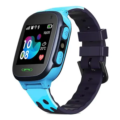 (Blue) Kids Smart Watch Phone 4g Camera Touch Multifunctional Gps Tracker Sos Telephone Watch