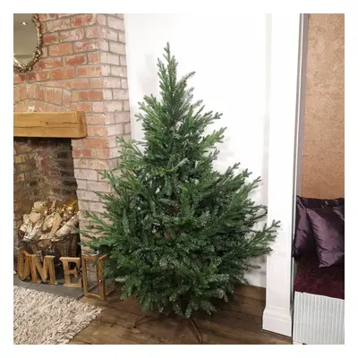 6ft 180cm Green Glenshee Spruce Artificial Christmas Tree PE and PVC Mix Natural Look