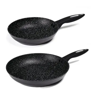 Zyliss Cook Non-Stick Frying Pan Set, Aluminium - Suitable All Hobs, 20cm & 28cm