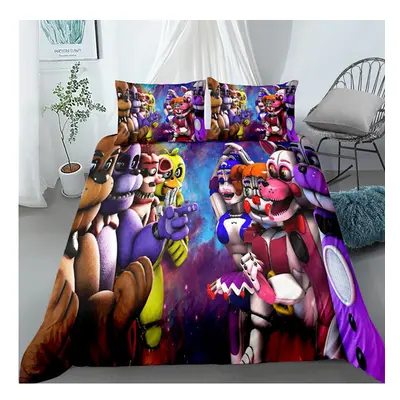 (Style 15, Double) Five nights at freddy's Bedding Single Double Duvet Cover SET