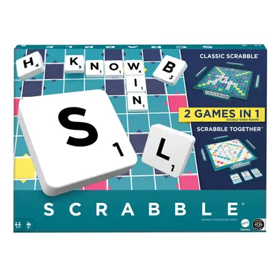 Scrabble Board Game, Family Word Game with Two Ways to Play, includes Goal Cards that Teach Scra