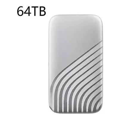 (64TB White) External 64tb 30tb 16tb Mobile Solid State Drive Flash Drive Portable Typec Mini Sl