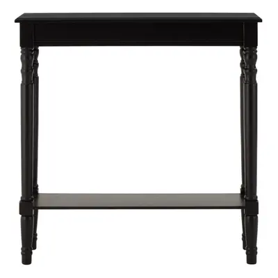 Black Console Table for Hallway, Pine Wood Hallway Table for Home Office DÃ©cor, Wood Table with