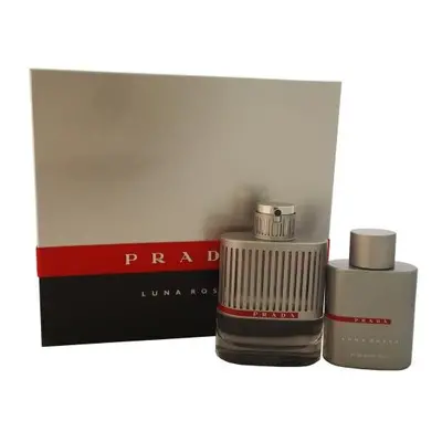 Prada Luna Rossa Pcs Set: 3.4 Edt Sp + 3.4 After Shave Balm