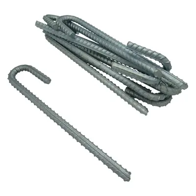 (16MM, Pack of 40) Heavy Duty Galvanised Ground Stakes (Rebar Pegs)