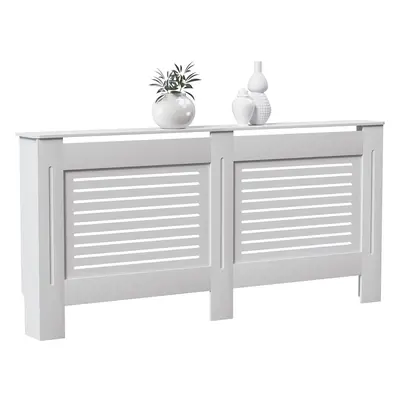 (XL, White) Milton Radiator Cover White Modern Painted MDF Cabinet, Large (H: / W: / D: cm)