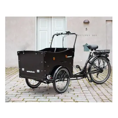 AMCargoBikes Deluxe Tadpole Cargo Electric Tricycle 36v 9ah Black