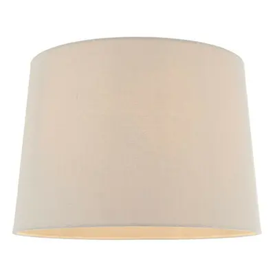 14" Tapered Round Drum Lamp Shade Natural/Neutral 100% Linen Modern Simple Cover