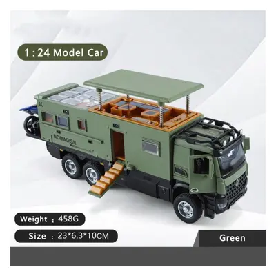 (green, 1/24-Size:23*6.3*10cm) 1/24 Benz Nomadison Alloy Rv Model Off-road Vehicle Simulation So