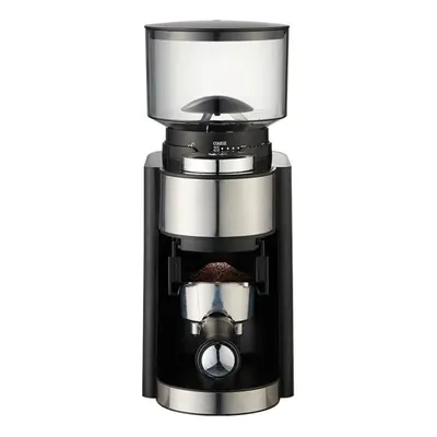 (black, EU) Electric Burr Coffee Grinder Adjustable Automatic Conical Burr Mill Coffee Bean Grin