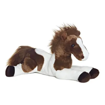 12" Brown & White Flopsie Tola Horse Soft Toy - Aurora Plush New Cuddly - aurora plush new horse