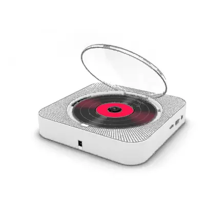 Portable Cd Player Bluetooth Speaker Stereo Cd Players Led Screen Wall Mountable Cd Music Player