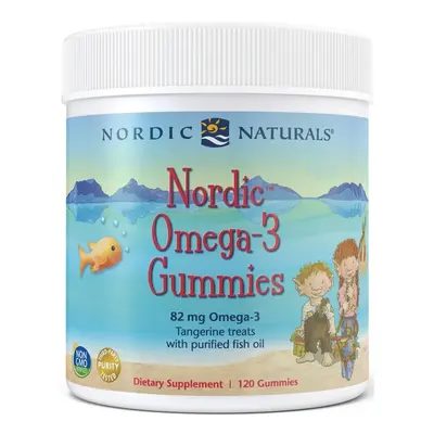 Nordic Naturals Nordic Omega-3 Gummies, Tangerine Treats , 82mg - gummies