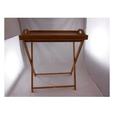 Relaxdays Bamboo Tray Table 63.5 x x cm, Sde Table wth Breakfast, Etc.