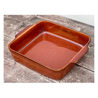 Caramel Brown Square Baking Dish, 23cm