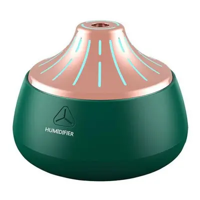 (Green) Mini USB Air Humidifier with Colorful Lights 2W 2gear 200ml Capacity 35-40ml/h Low Noise