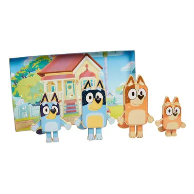 Bluey Wooden Character Figures - Colorful Wooden Figures - FSC Certified for Children Years and 