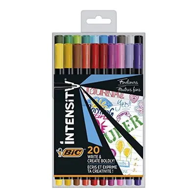 Intensity Fine Tip Pens - Assorted Colours - Pack of