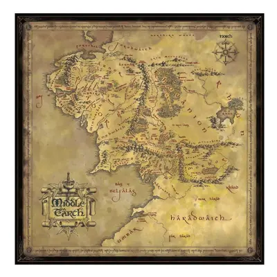 Noble Collections Lord Of The Rings Middle Earth Map 1000Pieces Puzzle