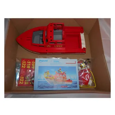 Playmobil City Action Fire Extinguisher Boat, Multi-Coloured