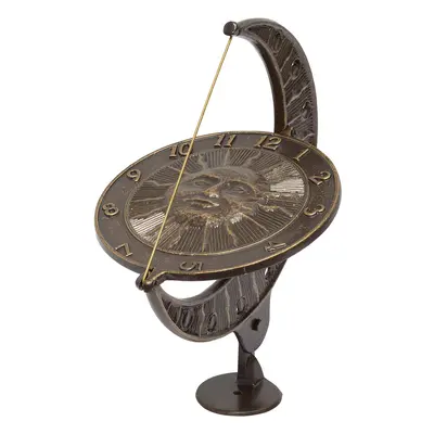 Whitehall Products Sun and Moon Sundial, French Bronze