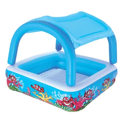 Bestway Canopy Play Pool Baby Paddling Pool Sunshade Aquarium Pool Blue