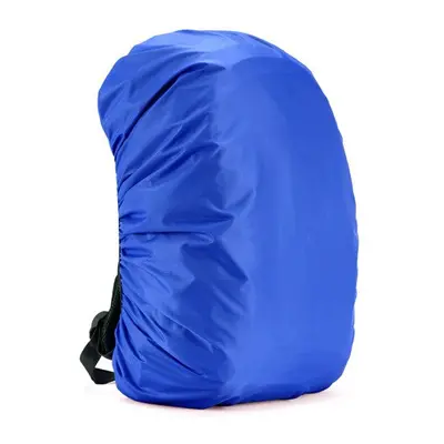 (Blue) 45L Lightweight Nylon Water-resistant Waterproof Backpack Rain Cover Raincoat For Camping