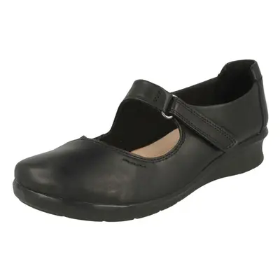 (UK 4, Black) Ladies Clarks Mary Jane Style Shoes Hope Henley - E Fit