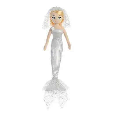 Aurora, 33249, Sea Shimmer Mermaid Bride, 18In, Soft Toy, Silver, Multi-Colour