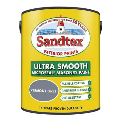 Sandtex - Smooth Masonry 5L - Vermont Grey