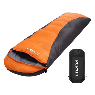 (orange,grey, 1300g) Lixada Sleeping Bag For Adults Boys And Girls 4-season Camping Warm Sleepin