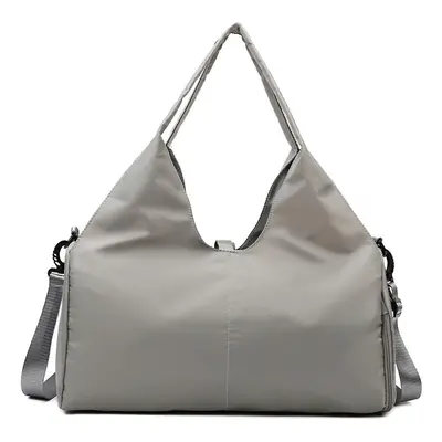 (Mysterious Grey) Sports Bag Large Travel Bag With Shoe Compartment And Wet Pocket, Waterproof F