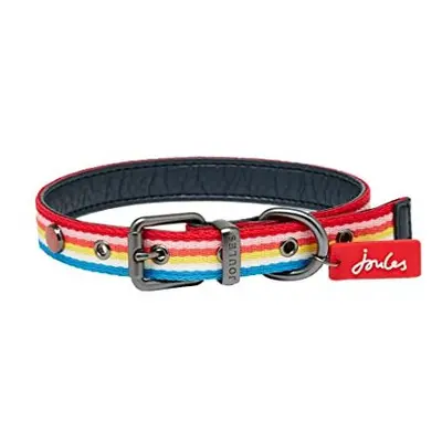 Joules Rainbow Stripe Dog Collar Small