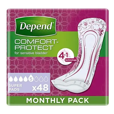 Depend Super Incontinence Pads for Women - Pads