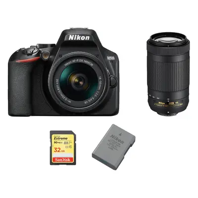 NIKON D3500+AF-P 18-55mm+AF-P 70-300MM+SanDisk Extreme 32G SD+EN-EL14A