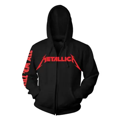 (Large) Metallica 'Kill Em All' (Black) Zip Up Hoodie