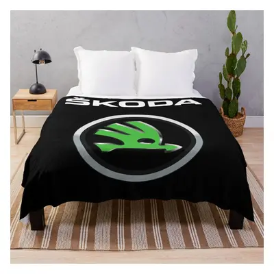 Fleece Throw Blanket BEST SELLER - Skoda Logo Merchandise for Sofa Couch Kids x Inches